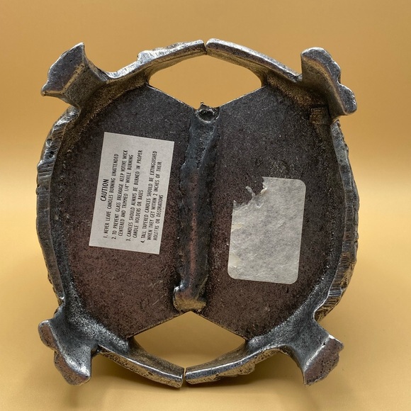 Wonderful Snowmen Melt Your Heart Three Wick Candle Holder 5” Tall X 4 1/4” Wide - Picture 7 of 11